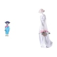 thumbnail image 1 of Figura De Geisha Kabuki Asiática De Cerámica Y Porcelana, Estatua Moderna Con Kimono, Adorno Nórdico Para Dormitorio, Estante, Escritorio, Decoración De Casa De Muñecas O Tienda De, 1 of 8
