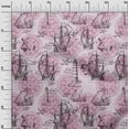 thumbnail image 2 of oneOone Viscose Chiffon Purple Fabric Nautical Prints Craft Projects Decor Fabric Printed By The Yard 42 Inch Wide, 2 of 3