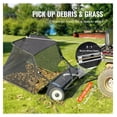 thumbnail image 3 of 42 Inch Lawn Sweeper Tow Behind, 12 cu ft Grass Collector, Heavy Duty Leaf Sweeper for ATV UTV Tractor, Adjustable Height Debris Collector with Dump Rope, 3 of 7