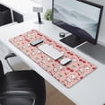 thumbnail image 2 of Long Mouse Pads for Desk,Pink Cow Cherry Pattern Desk Mats on Top Of Desks, Desk Mouse Pad Extra Large with 3mm Non-Slip Base and Stitched Edge for Gaming,Office,Work,Home 31.5"x11.8", 2 of 6
