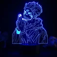 thumbnail image 4 of Lámpara 3D de Anime de Jujutsu Kaisen Inumaki Toge, figuras de Ryomen Sukuna Satoru Gojo, Luz LED nocturna, Itadori Yuji Manga, regalos para amigos, 4 of 5