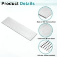thumbnail image 3 of 2 Pack 304 Stainless Steel Flat Bar 1/8" Thickness, 1-3/16" Width, 4" Length, Brushed Finish Trim Strips Sheet, 3 of 5