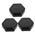 thumbnail image 6 of MUSEYA 3Pcs Travel Pill Container Black Plastic Pocket Pill Container Daily Use For Adults, 6 of 8
