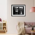 thumbnail image 3 of Historic Framed Print, [Views in Japan, two gates, mountains and lake, and waterfall], 17-7/8" x 21-7/8", 3 of 9