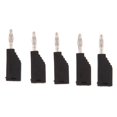 thumbnail image 2 of Black 4mm Banana , Closed Screw Type for Speaker Cable Wire Connectors 5Pcs, 2 of 7