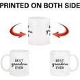 thumbnail image 5 of Maustic Best Grandma and Grandpa Ever Coffee Mugs Grandparents Mug Set from Grandkids Grandchildren Anniversary Birthday Gift for Grandparents Father's Day Mother's Day Gift for Grandparents, 5 of 8