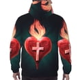 thumbnail image 6 of Lsque The Binding of Isaac Pattern Casual Men's Hoodie,Hooded Sweatshirt with Kangaroo Pocket,Pullover Hoodie-4X-Large, 6 of 8