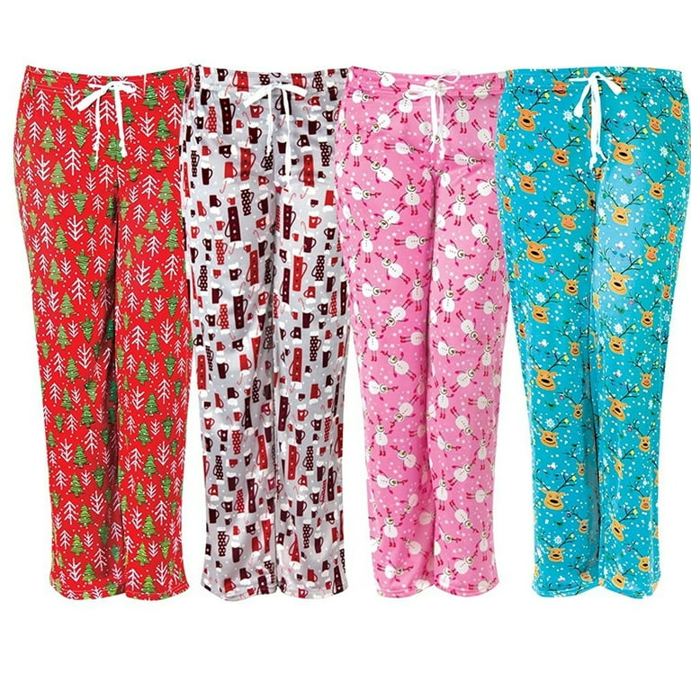 HELLO MELLO Holiday Lounge Pants With Tote Snow Glow Walmart