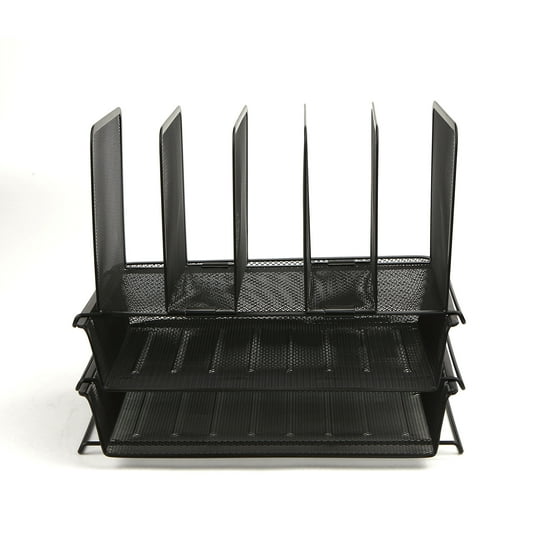 Mind Reader Mesh Desk Organizer 7 Trays Desktop Document