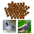 thumbnail image 2 of kurtrusly 100Pcs 2022 Aluminium Dove Racing Pigeon Foot Rings Bands 8mm Orange, 2 of 8