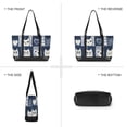 thumbnail image 6 of FORMRS Canvas Laptop Tote Bag for Women with 15.6" Computer Compartments Shoulder Handbag, Blue Cats and Hearts, 6 of 7