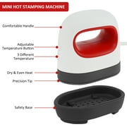 Mini Heat Press Machine 4.17 x 2.44 Heat Press Machine for T Shirts Shoes Bags Hats and Small HTV Vinyl Projects Portable Mini Easy Press for Heating Transfer