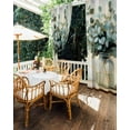 thumbnail image 5 of nqOlkjepod Outdoor Curtains for Patio Waterproof, Green Eucalyptus Outdoor Privacy Panels Grommet, Botanical Leaves Spring Retro Art Blackout Outside Curtains for Porch/Cabana 54"x108", 1 Panel, 5 of 8