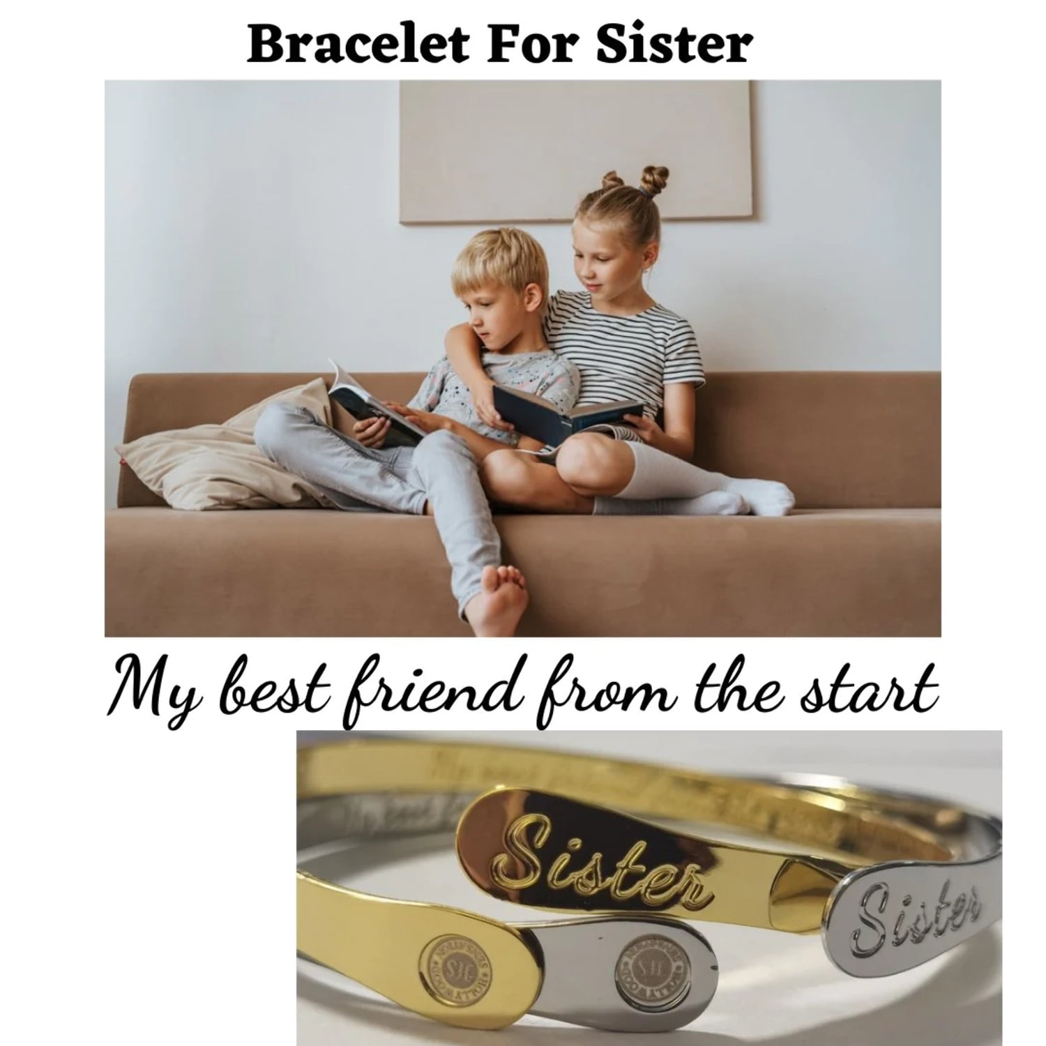 Simple Best Friend Bracelet - Sister Bracelet for Gift - Best Friend Jewelry