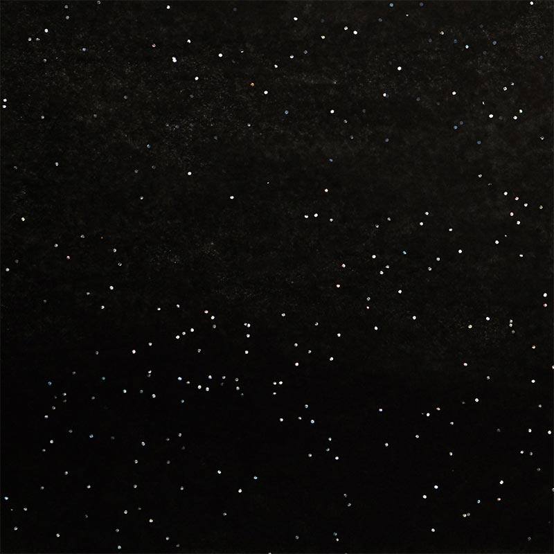 Black Glitter Tissue Paper 20" X 30" by Satin Wrap Quantity 200 by
