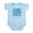 Sky Blue, variant on CafePress - Hip To Be Square Infant Bodysuit - Baby Light Bodysuit, Size Newborn - 24 Months
