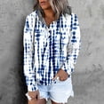 thumbnail image 2 of Ketyyh-chn99 Hooded Cardigan Sweaters for Women Plus Size Pullover Top with Long Sleeves Blue,L, 2 of 5
