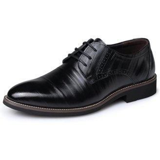 Men's Patent Leather Oxford Dress Shoes - High Gloss Formal Business Derby Shoes