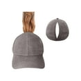 thumbnail image 3 of Women's Quick Dry Ponytail Baseball Cap Adjustable Sports Hat Breathable Running Hat Lightweight Tennis Golf Cap for Outdoor All Season Wear,Navy, 3 of 8