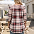 thumbnail image 3 of Craaazy Ladies Plus Size Printed Topss, Round Neck Ruffle Sleeve Casual Shirt, Loose Fit Comfy Blouse for Everyday Outfits Gifts, 3 of 6