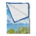 thumbnail image 2 of Landscape Soft Flannel Fleece Throw Blanket, Traditional Longtail Boats at Maya Bay in Thailand Exotic Seascape Image, Cozy Plush for Indoor and Outdoor Use, 70" x 90", Multicolor, by Ambesonne, 2 of 5