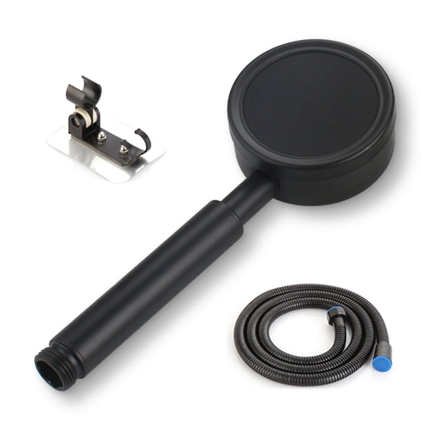 Cabezal de ducha de acero inoxidable, rociador de agua, accesorio de rociador de baño, cabezal de ducha de habitación, suministros de repuesto, accesorios, negro, juego Inevent HA010028-03B