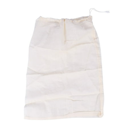 

1PCS Cotton Reuseable Drawstring Bags Strainer Filter Bag for Nut Milk Tea Fruit Juice