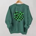 thumbnail image 1 of TaTaai Women St Patrick's Day Printed Casual Long Sleeve Crew Neck Sweatshirt No Hood Ladies Spring Festival Street Wear Soft Warm Machine Washable No Fading Top Gift, 1 of 6