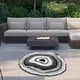 thumbnail image 1 of Xihbxyly Alfombra Redonda de Poliéster Lavable, Antideslizante, Ideal para Interiores y Exteriores, Ideal para Sala de Estar, Estudio y Balcón, Fácil de Limpiar, 100 Cm., 1 of 7