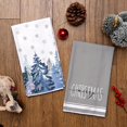 thumbnail image 3 of Christmas Kitchen Towels Set of 2,Blue Xmas Tree Snowflake Dish Towels 18x26 Inch Drying Dishcloth,Farmhouse Home Decoration, 3 of 6