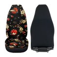 thumbnail image 4 of Uorisanigo Fluffy Car Seat Cover, 2 pcs Flower Ladybug Print High Back Front Auto Cushion Cover Fit for Vehicles, Auto, Suvs, Trucks, Sedans, Vans, Cars, Car Interior Accessories, 4 of 7