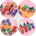 thumbnail image 4 of KAKOWELY 4Pcs Plastic Motorcycle Inertia Vehicle Plaything Motorbike Toy (Random Color),5.71X"X3.35"X1.97", 4 of 4