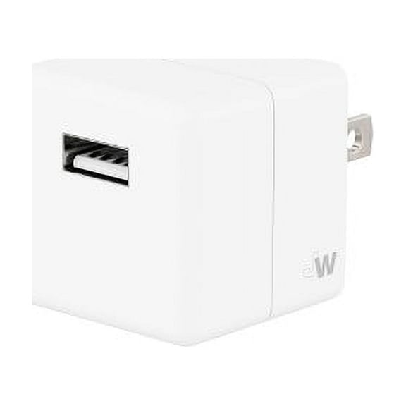 Just Wireless 1.0A/5W 1-Port USB-A Home Charger - White