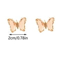 thumbnail image 1 of PVCS Boucles d'Oreilles Créatives Multicolores en Diamant Papillon pour Femmes, 1 of 3
