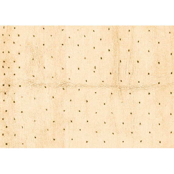Ahgly Company Indoor Rectangle Solid Orange Modern Area Rugs, 7' x 10'
