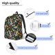 thumbnail image 3 of Easygdp Vintage Casino Chips Mochila de Lona Resistente para Laptop, Compatible con Laptops de 15 a 17 pulgadas, Ideal para Escuela, Trabajo y Viajes-Small, 3 of 4