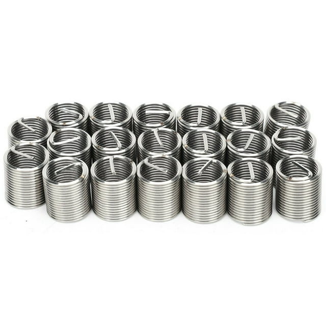 LNGOOR Kit de Réparation de Filetage M12 x 1.25 20 Pcs Écrous Réducteurs Manchons de Conversion de Filetage Vis pour Fixation Construction Métallique Durable pour Diverses Applications Ajustement Universel