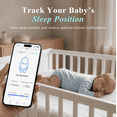 thumbnail image 4 of Sense-U Smart Baby Monitor Pro: Tracks Movement, Rollover, Sleep Space Temperature, HSA/FSA Eligible(Green), 4 of 8