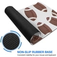 thumbnail image 6 of Long Mouse Pads for Desk,Brown Footballs Pattern Desk Mats on Top Of Desks, Desk Mouse Pad Extra Large with 3mm Non-Slip Base and Stitched Edge for Gaming,Office,Work,Home 31.5"x11.8", 6 of 6