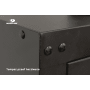 Mossy Oak 8 Gun Security Cabinet, 17-inch x 11-inch, Key Lock, Black