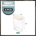 thumbnail image 4 of Sorbus 4-Pack Tall Rectangle Food Storage Containers with Lids, Clear, Stackable, 4 of 8