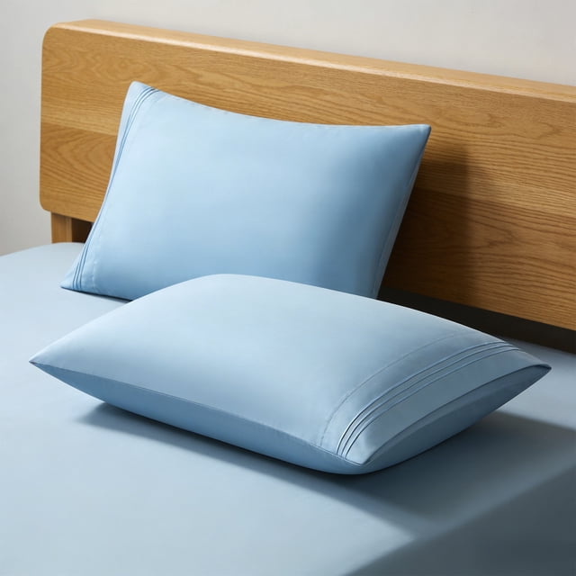 Taies d'Oreiller Style Enveloppe, Lot de 2, Réduction des Frisottis et Casse des Cheveux, Prévention des Froissures et des Rides du Visage, Tenue d'Oreiller Sécurisée, Ensemble de Housses d'Oreiller pour Dortoir, Chambre, Chambre d'Amis, Literie pour la Maison, Usage Quotidien, Sommeil