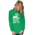 thumbnail image 4 of Never Give Up Rhino to Unicorn Gym Long Sleeve TShirt Men Women Brisco Brands S, 4 of 6