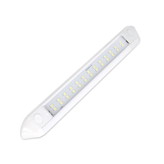 Dream Lighting 10" LED Awning Light, White Shell, 12volts, for RV Trailer Motorhome Exterior, Cool White, Waterproof