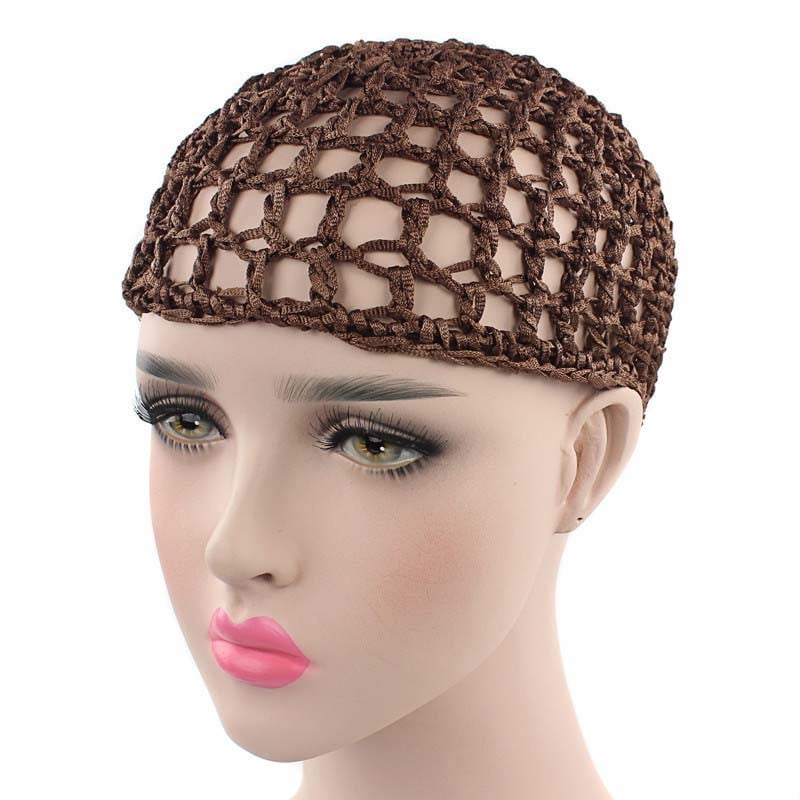 UDAXB Beanie Women Hand Crochet Hair Woven Hair Net Hair Cap Night Cap ...