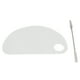 thumbnail image 2 of Paleta de pintura acrílica transparente semicircular para evitar la contaminación, superficie lisa, paleta para mezclar pintura., 2 of 14