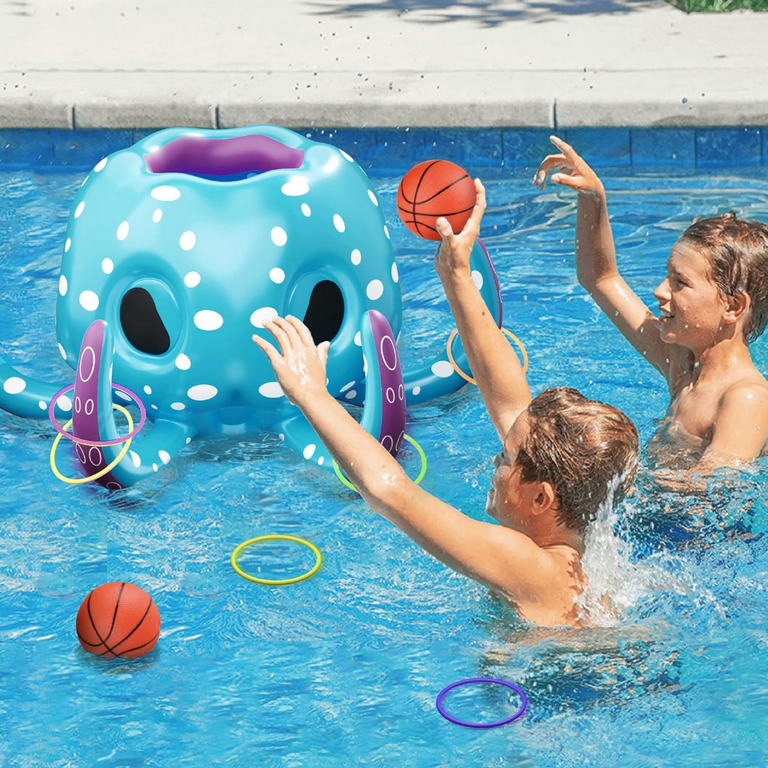 Pool Wave Kids Octopus Pool Toys, 2-in-1 Inflatable Float Water Game, | UK