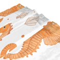 thumbnail image 3 of Yayeee Shower Curtain with Hooks 72"x72" Waterproof Fabric Bathroom Hanging Decor, Orange Seahorse, 3 of 5