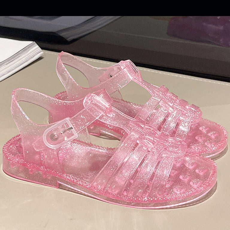 ZACPNCV Jelly Shoes for Toddler Girls Summer Beach Retro Jellies