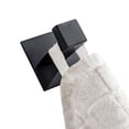 thumbnail image 3 of Gancho para toallas autoadhesivo de acero inoxidable negro sin taladrar, gancho para toallas negro, accesorio de baño, gancho para toallas, albornoz, perchero, negro, 3 of 5